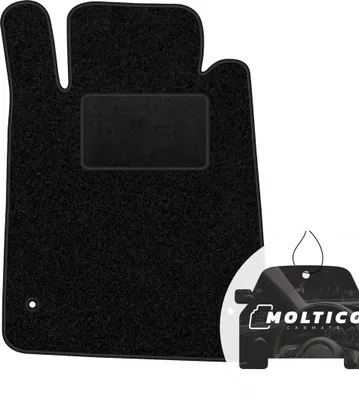 Produktbild von moto-MOLTICO Fahrer Fußmatte Auto Velours Fahrerseite Autoteppiche Schwarz Fahrermatte 1-teilig passend für Mercedes-Benz SLK R171 2004-2011
