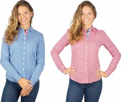 Produktbild von Trachtenbluse Jenny tanne weiß bügelfrei 46