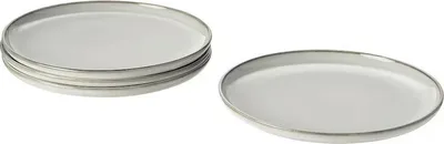 Produktbild von IKEA Gladelig Teller 25cm grau (4 Stück Pack) aus Steinzeug