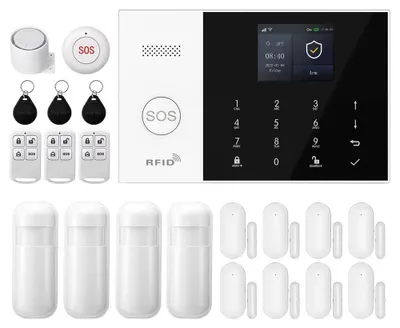 Immagine prodotto di Sistema di allarme, connettività wireless, monitoraggio remoto, kit 4G WiFi