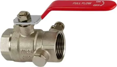Obrázok produktu pre Pákový guľový ventil s vypúšťaním 1 1/2"