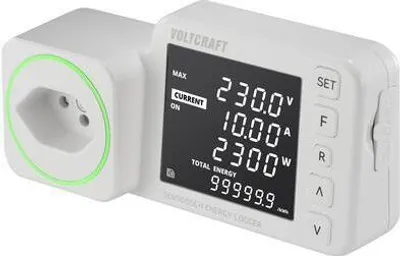 Immagine prodotto di VOLTCRAFT SEM5000 CH Contatore di costi energetici Previsione dei costi, funzione di allarme, tariffa elettrica regolabile, funzione data logger