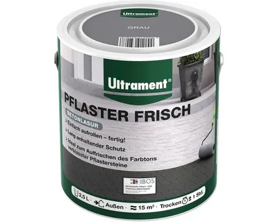 Produktbild von ULTRAMENT Pflasterfrisch Lasur grau 2,5 l