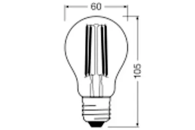 Produktbild von LEDVANCE 4099854009617, 5 W, 75 W, E27, 1055 lm, 50000 h, Warmweiß