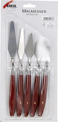 Produktbild von KREUL Malmesser SOLO Goya 5er Set Holzgriff