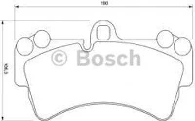 Produktbild von Bosch Bremsbelagsatz, Scheibenbremse  0 986 424 739