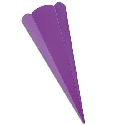 Produktbild von Schultüten-Zuschnitt 6-eckig, 68cm LILA - Schultüten Rohling zum Basteln
