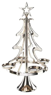 Produktbild von Kobolo Kerzenleuchter Kerzenhalter Weihnachtsbaum aus Metall - Weihnachten - 4 Kerzen - groß, KI-generiertes Bild