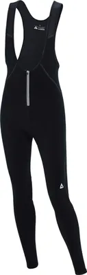 Produktbild von Airtracks Herren Thermo Fahrradhose mit Träger Lang Comfort Line ( M schwarz-silber ) Trägerhose   mit Wärmeschutz für Herbst-Winter