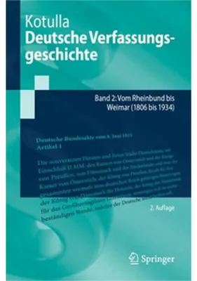 Produktbild von Deutsche Verfassungsgeschichte Band 2