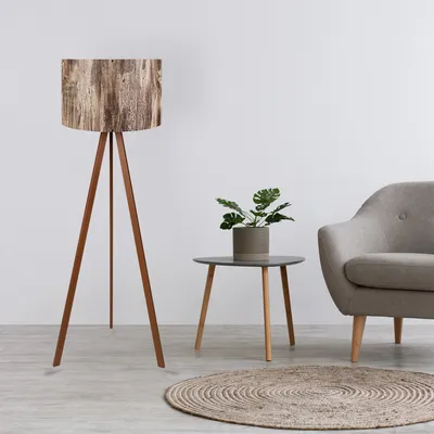 Immagine prodotto di Opviq, AYD- AYDAXL, Marrone,Beige, Lampade da terra, 38 x 140 cm, 70% MDF / 30% tessuto PVC