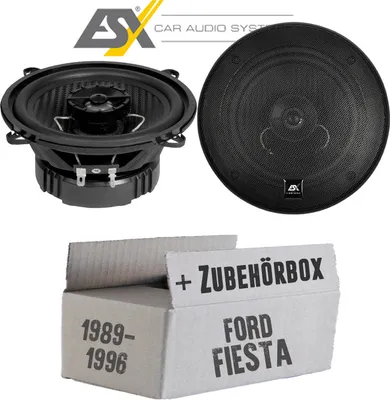 Produktbild von Lautsprecher Boxen ESX HZ52 HORIZON - 13cm Koax Auto Einbausatz - Einbauset passend für Ford Fiesta 3 + 4 + 5 Heck - justSOUND