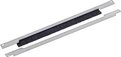 Produktbild von 19" Kabeldurchführungsplatte 1HE, Bürste, horizontal geteilt