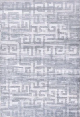 Obrázok produktu pre BELIANI Sivý textilný koberec 140 x 200 cm obývačka spálňa geometrický vzor pre podlahové kúrenie protišmyková podložka moderný