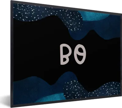 Produktbild von MuchoWow® Gerahmtes Poster Bo - Pastell - Mädchen 80x60 cm - Poster mit Schwarzem Bilderrahmen Wandposter Rahmen Foto Bilder - Schwarzem - Mit Gestell