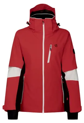 Image de Dare 2B - Veste de ski "Lumi" pour femmes, extensible, modèle RG13596 (taille 38 DE), couleur rouge grenat/noir