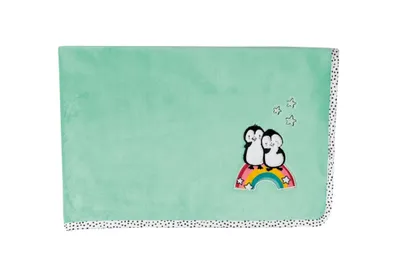 Produktbild von Heless 1001 Kuschlige Puppendecke Pinguin Pünktchen