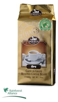 Productafbeelding van Saquella Espresso Selezione Oro Exclusiv Bar Rainforest, 1 kg, hele bonen