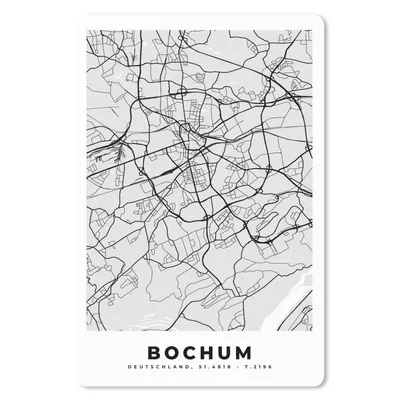Produktbild von MuchoWow® Mauspad Mousepad Deutschland - Stadtplan - Bochum - Karte 40x60 cm - Mousepads - Maus Mat - Pad - Mausunterlage - Schreibtisch Accesoire