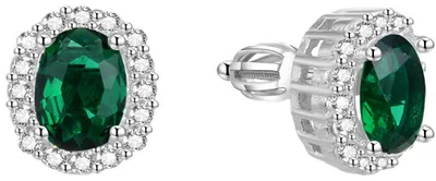 Image de Boucles d'oreilles argentées pailletées AGUP1502S