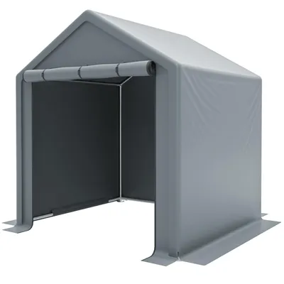 Produktbild von Gerätehaus Garagenzelt Carport Folienzelt Gartenschuppen Fahrradgarage Lagerzelt Aufbewahrungsgarage Auto Motorrad Schutz Unterstand mobiles Lager 190x170x200cm