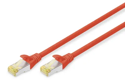 Image de Digitus DK-1644-A-050/R câble de réseau Rouge 5 m Cat6a S/FTP (S-STP)