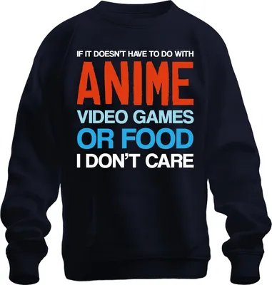 Immagine prodotto di IF IT DOESN'T HAVE TO DO WITH ANIME VIDEO GAMES Gamer Nerd Fan Unisex Felpa Pullover, Navy, XL