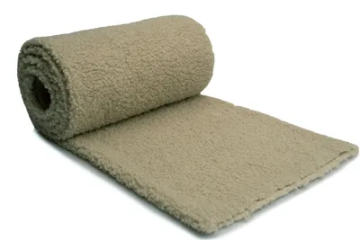 Image de Minky Lamm Boucle, sherpa, fourrure synthétique, polaire CURL, beige clair, 50 x 160 cm