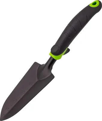 Produktbild von Schmale Pflanzschaufel aus Stahl – Blumentopf für das Pflanzen und Umpflanzen auf dem Balkon – Gartenschaufel mit einer Arbeitsbreite von 6 cm und einem Handgriff aus zwei Komponenten