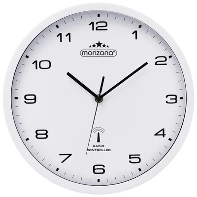 Immagine prodotto di Monzana Orologio parete muro orologi quarzo automatico 31cm radiocontrollato Analogico cifre grandi