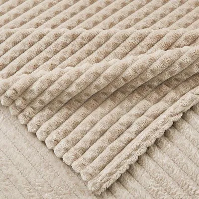 Productafbeelding van Sherpa-deken, warme, dikke fleece deken - rood, 150 x 130 cm
