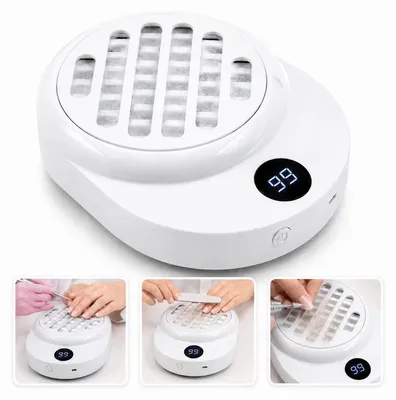 Produktbild von Nagelstaubsauger Kabellos, Nagelstaubabsaugung mit Akku, leistungsstarker Nagelabsauger, leise Staubabsaugung Tischabsaugung mit filter