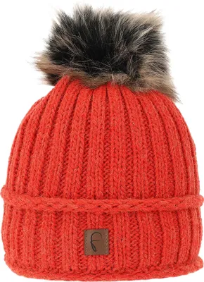Produktbild von Faera Strickmütze mit Bommel Thermo-Fleece Beanie One Size