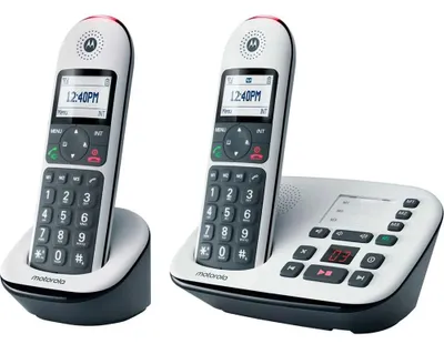 Zdjęcie produktu dla Telefon stacjonarny bezprzewodowy zestaw 2 szt. Motorola CD5012 biały