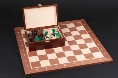 Produktbild von Schach Turnier Staunton 5 Schachbrett Schachspiel Schachset SET 48 x 48 cm 48x48