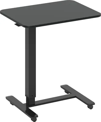 Obrázek produktu pro Nastavitelný stůl pro stání, tvar C, 65x48x70-110cm, černý