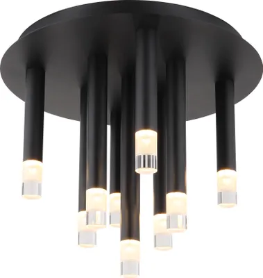 Produktbild von Globo Lighting Deckenleuchte Metall schwarz matt, 9x G9 LED