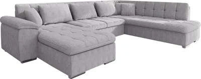 Produktbild von MIRJAN24 Ecksofa Niko Cord, Polsterecke mit Schlaffunktion, Sofa, Polstergarnitur (Farbe: Poso 110, Seite: Links)