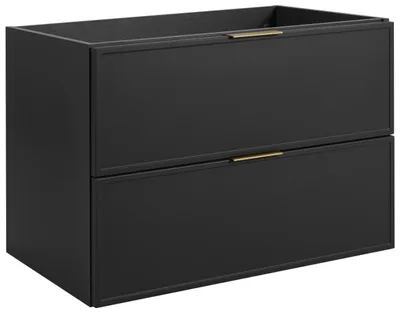 Produktbild von RODAN | Badezimmermöbel - Hängeschrank - SLIM - 80 CM - Dunkelgrau - 3 Farben von Griffen Enthalten GRATIS - Waschbeckenunterschrank