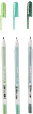 Image de Sakura Gelly Roll metallic Set 3 stylos gel Forest