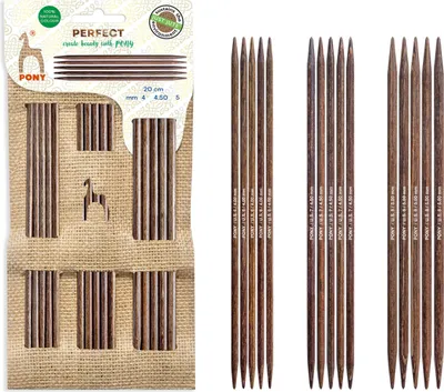 Produktbild von Pony JUST JUTE© PERFECT Nadelspiele im Set, 4 - 5 mm