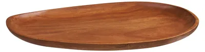Image de Plateau décoratif en bois d'acacia 39x28 cm — ton miel naturel