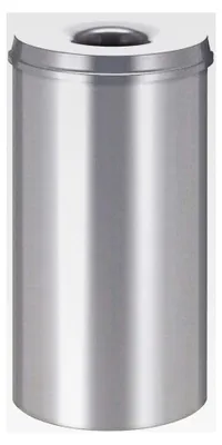 Produktbild von Selbstlöschender Mülleimer 50 Liter silber