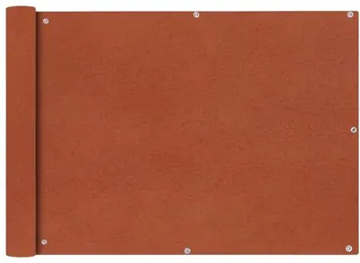 Produktbild von Terracotta Balkonrollo 75x400 cm Aluminium Oogjes Wasser- und UV-beständig