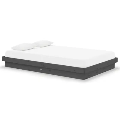Obrázok produktu pre vidaXL Posteľ z masívneho dreva sivá 120x190 cm