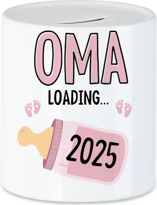 Produktbild von Oma Loading 2025 Spardose Geschenk Werdende Oma Babynews Mit Ladebalken Schwangerschaft Geschenkidee