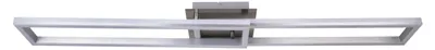 Produktbild von Deckenleuchten - LED /CCT Deckenleuchte + RGB-Backlight "BANTRY" L:115cm, Deckenlampe im Modern Style, aus Metall und Kunststoff in aluminium, 115 x 20 x 8,5 cm, inkl. LED – dimmbar – CCT-Wechsler – RGB-Farbwechsler – Nachtlichtfunktion – Timerfunktion – Fernbedienung