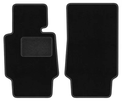 Productafbeelding van Velours voormatten voor BMW Z8 2000-2003 – 2-delig, zwart, op maat – Wielganizator LUX