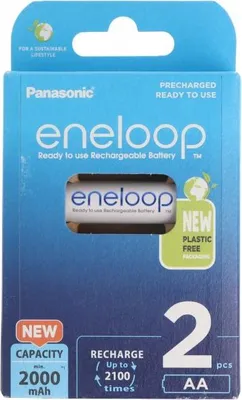 Produktbild von Panasonic eneloop Standard Akku AA 2er-Blister BK-3MCCE/2B und 1x AccuCell AccuSafe
