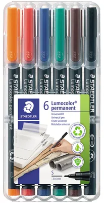 Produktbild von STAEDTLER Folienstift Lumocolor S perm 6St